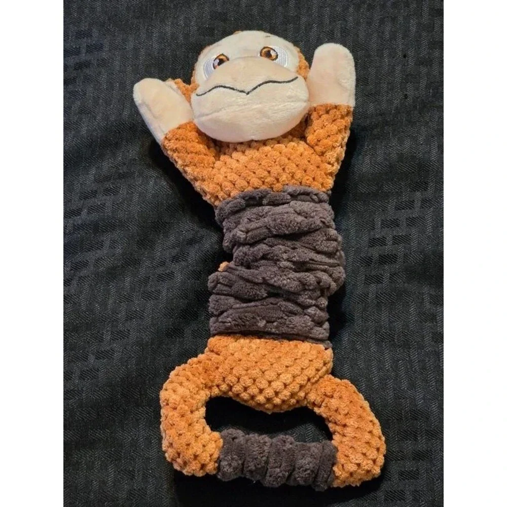 Dog Squeaky Toy Monkey Shaped Dog Toy for Aggressive Chewers